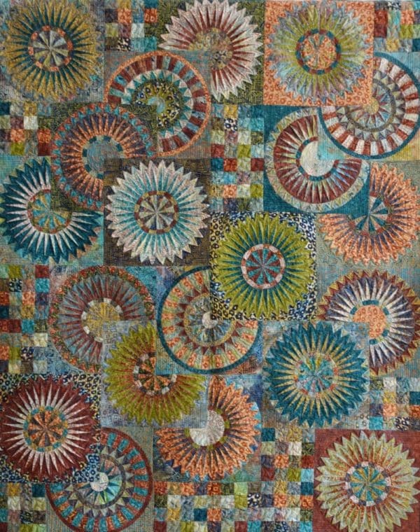 Santorini: Abstract Shapes-Navy (19,50 € / 100 cm)