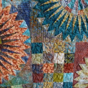 Santorini: Square in a Square-Dark Teal (19,50 € / 100 cm)