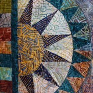 Santorini: Abstract Shapes-Navy (19,50 € / 100 cm)